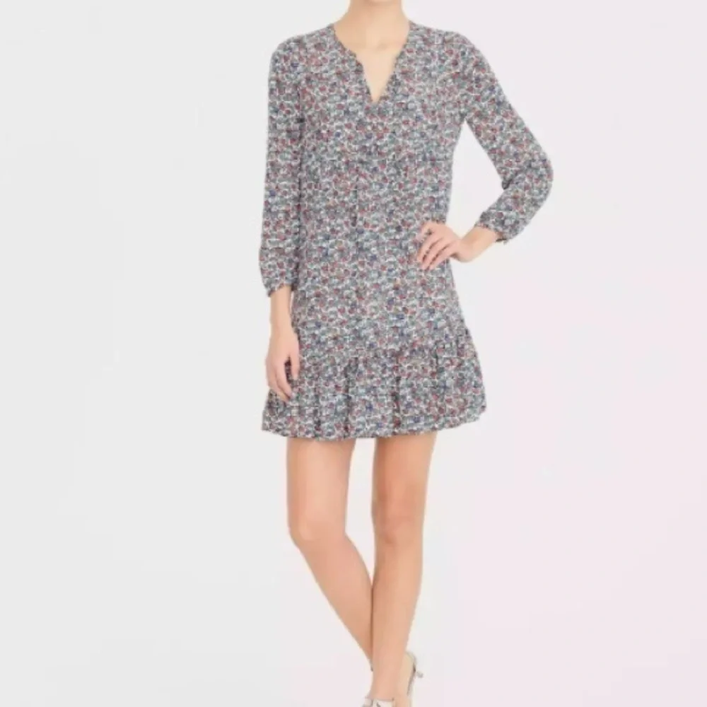 J. Crew Relaxed printed dress Fiery Sunset Floral Size XS nwt